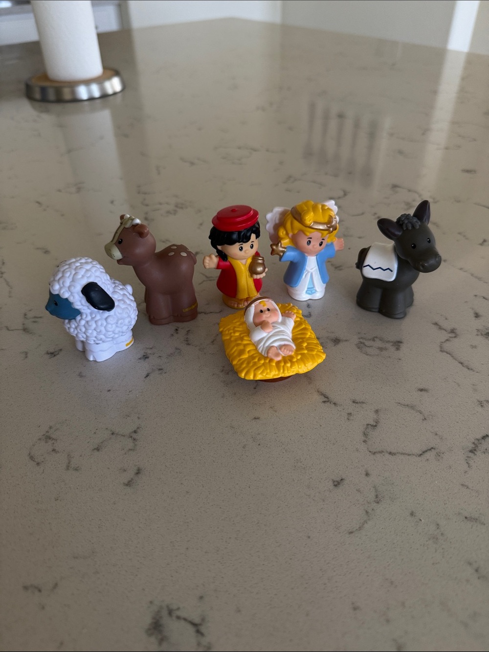 Fisher Price Little People Nativity Set of Animals and People Bundle of 6